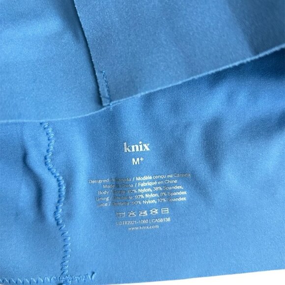 KNIX Sky Blue Laced Racer Back Bra US M. - Picture 5 of 5